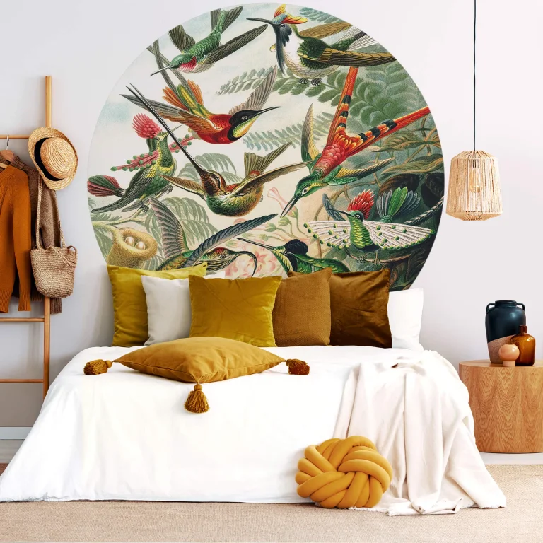 Colourful Hummingbirds - Wall Mural 5530 - 4 Panel - 192cm x 260cm — Image 2
