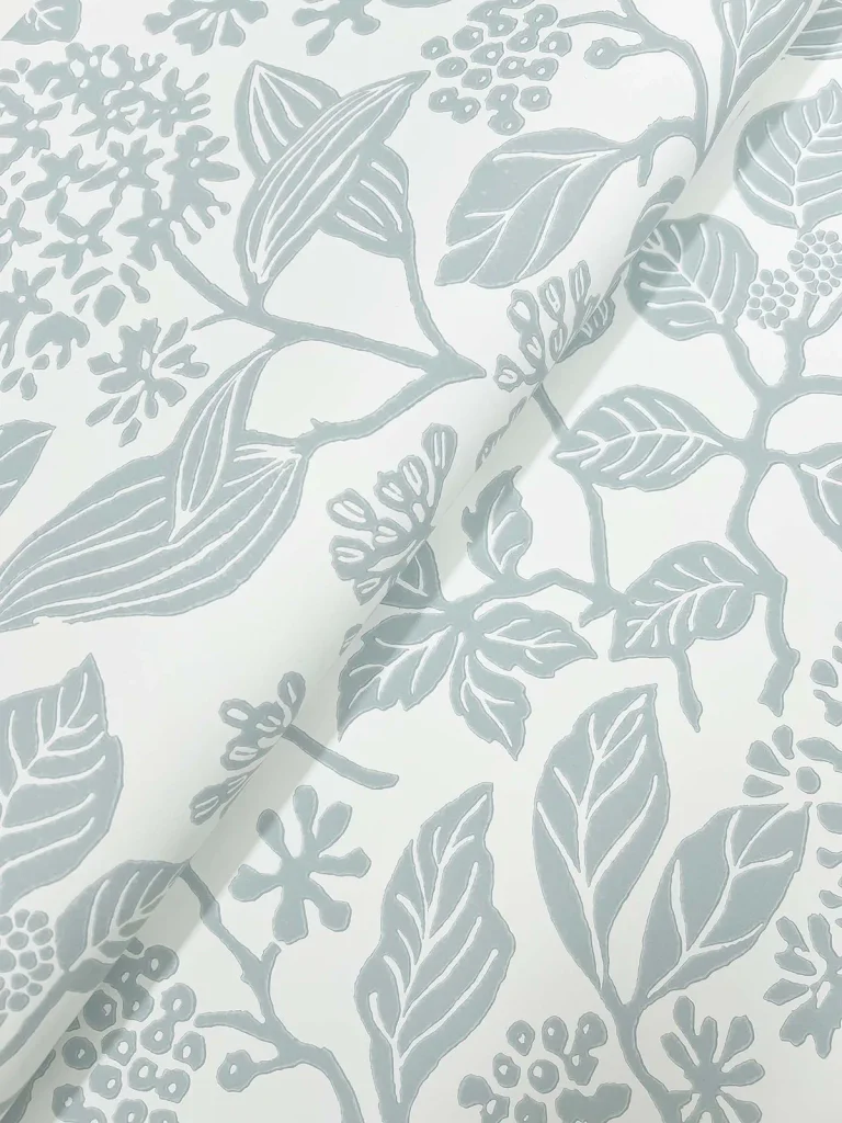 Rowen Botanical Wallpaper - Light Blue — Image 4