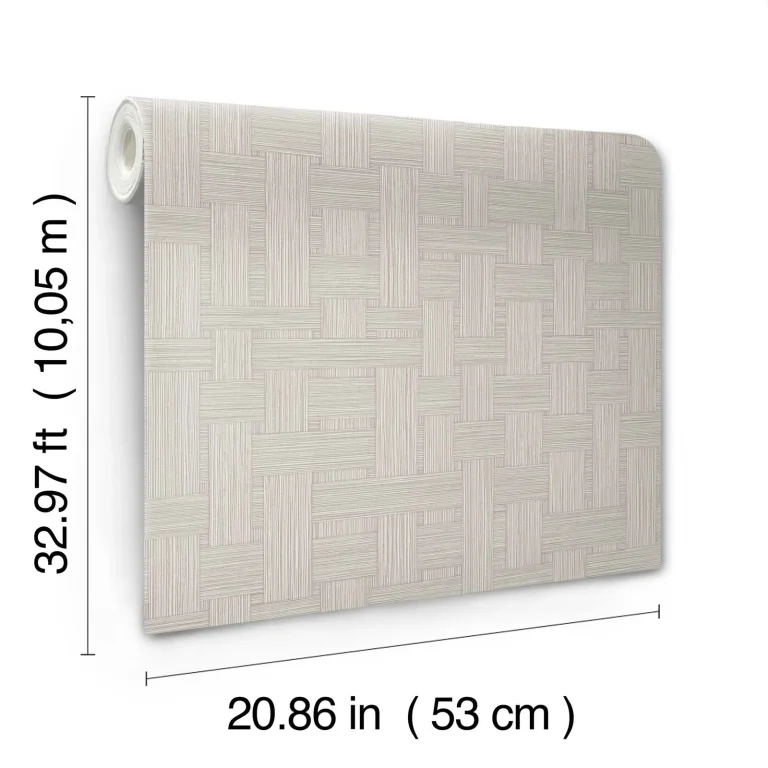 Basketry Wallpaper - Dove Grey — Ảnh 3