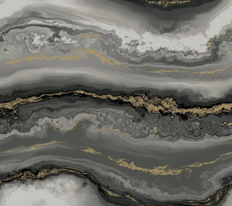 Shifting Sands Peel and Stick Wallpaper - Onyx/Gold — Ảnh 2