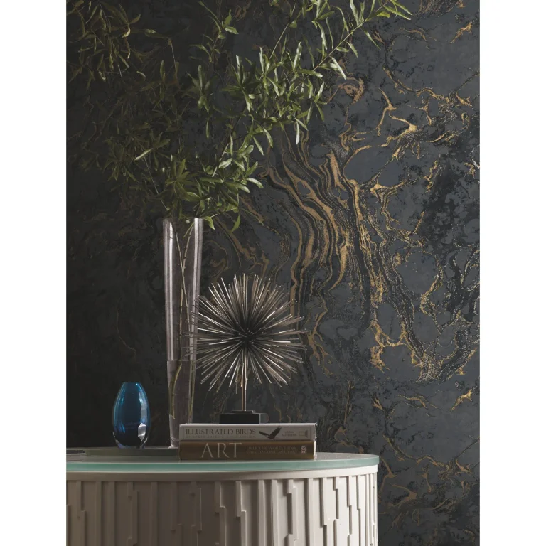 Ronald Redding Polished Marble Wallpaper - Black — Ảnh 5