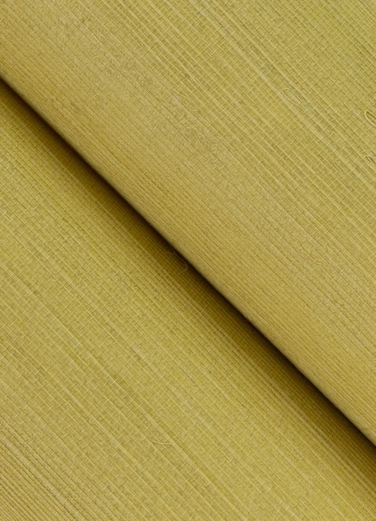 Yunri Sisal Grasscloth Wallpaper - Yellow — Image 3