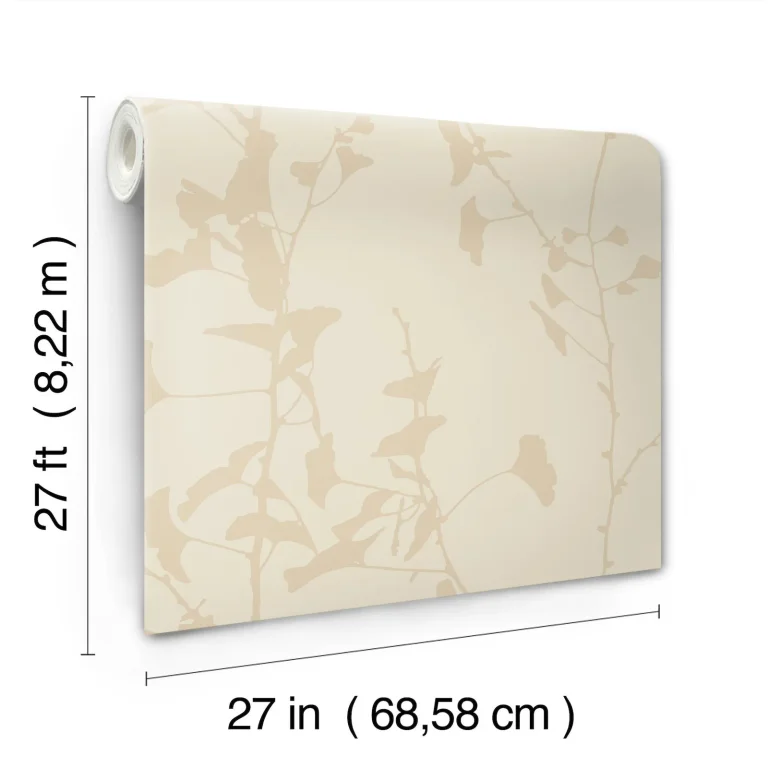 Ronald Redding Ginkgo Silhouette Cork Wallpaper - Neutral — Ảnh 4