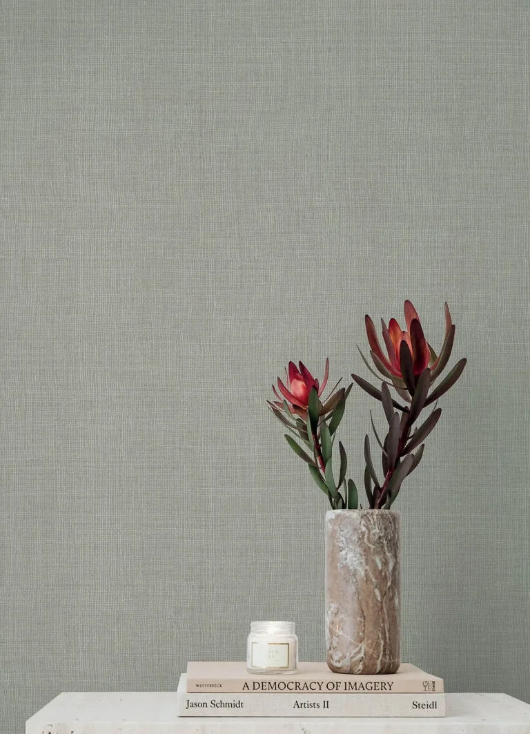 Alba Open Weave Wallpaper - Grey — Ảnh 3