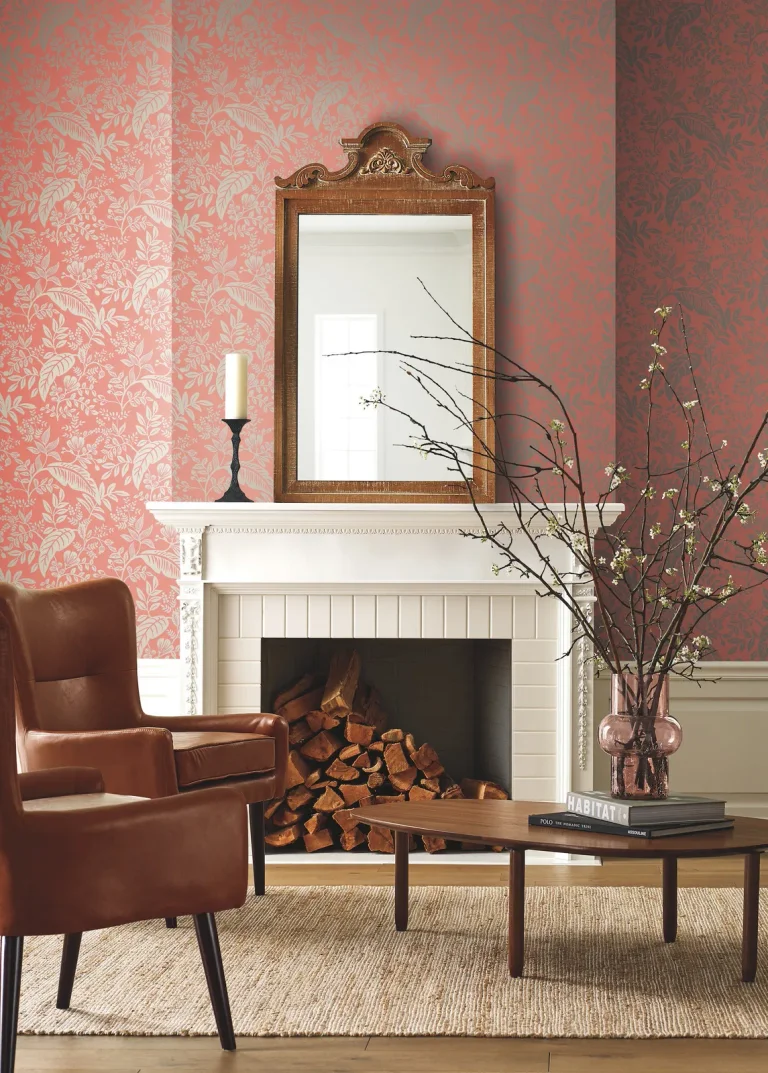 Rifle Paper Co. Canopy Wallpaper - Rose — Ảnh 3