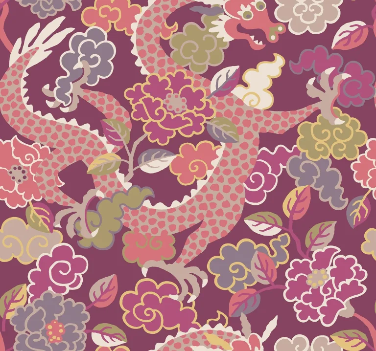 Yanci Dragon Wallpaper - Plum — Ảnh 2