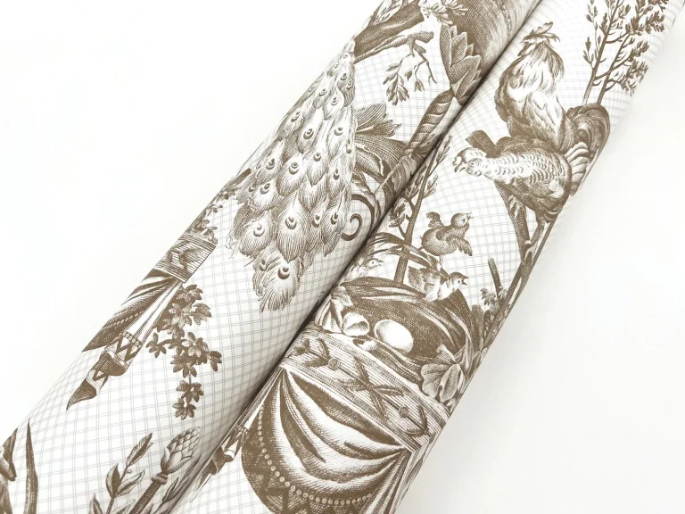 Avian Fountain Toile Wallpaper - Mink — Ảnh 7