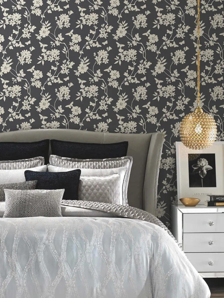 Candice Olson Flutter Vine Wallpaper - Charcoal — Image 4