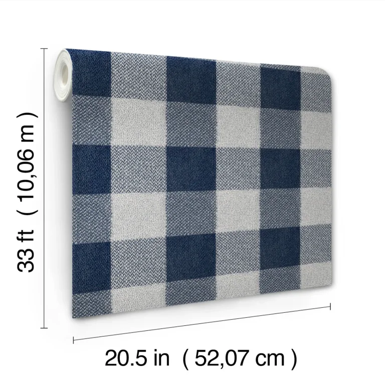 Chesapeake Lumberjack Wallpaper - Navy — Image 5