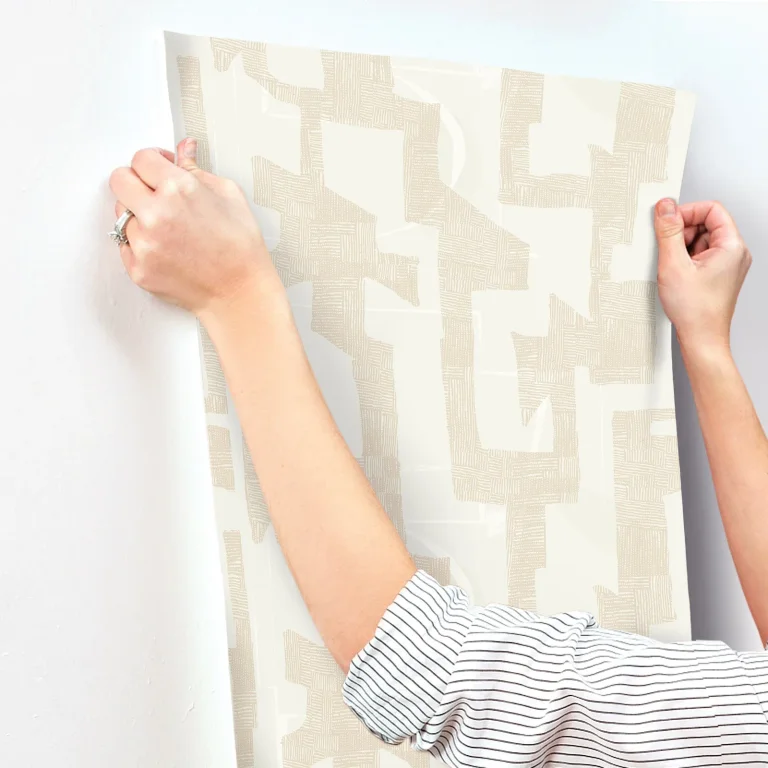 Modern Tribal Wallpaper - Caramel/Cream — Ảnh 7
