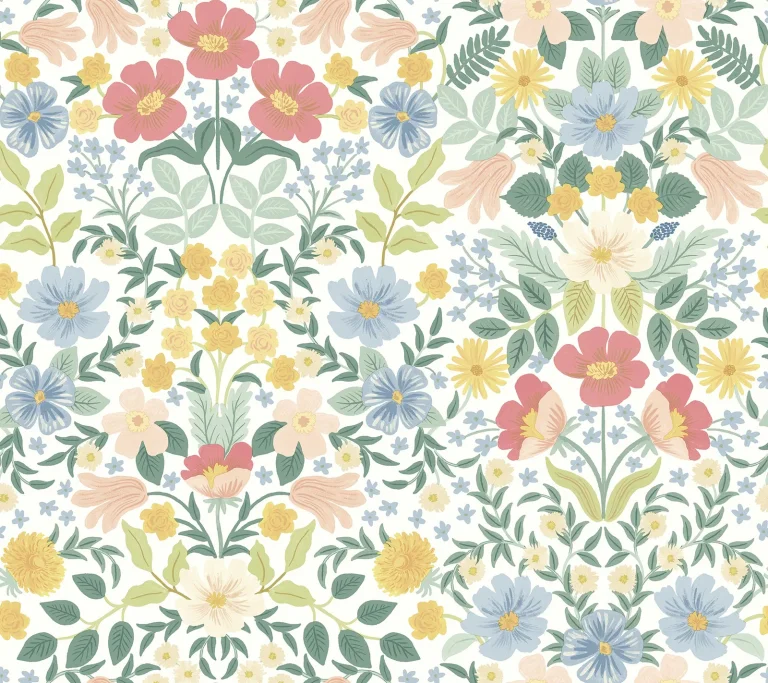 Rifle Paper Co. Bramble Garden Peel and Stick Wallpaper - Pastel Multi — Ảnh 3
