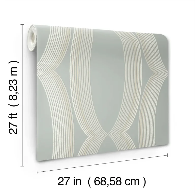 Candice Olson Progression Ogee Wallpaper - Light Blue — Ảnh 6
