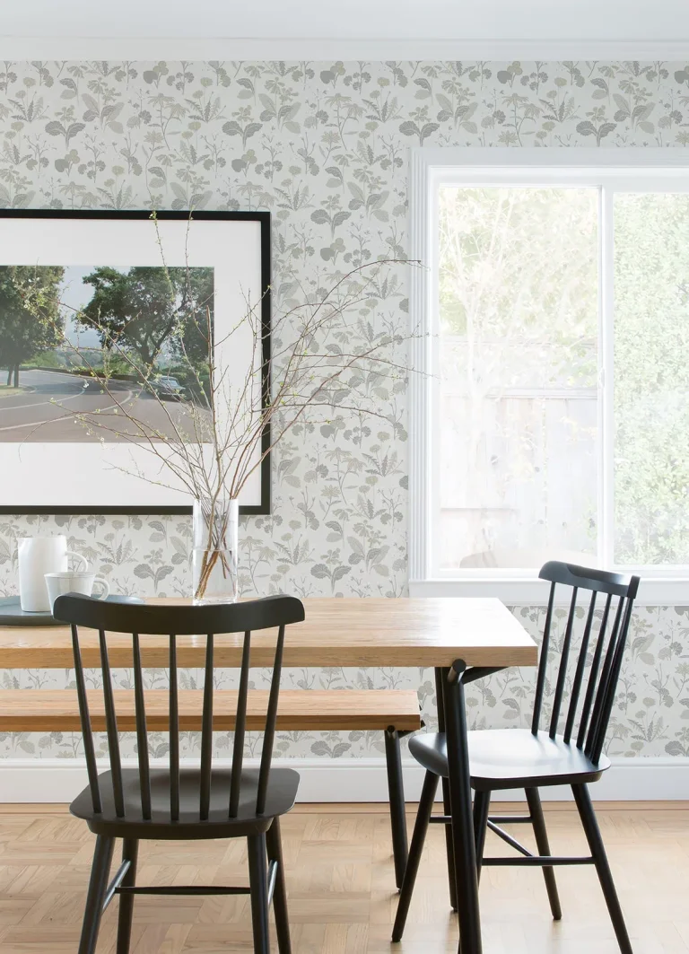 Magdalena Dandelion Wallpaper - Light Grey — Ảnh 2