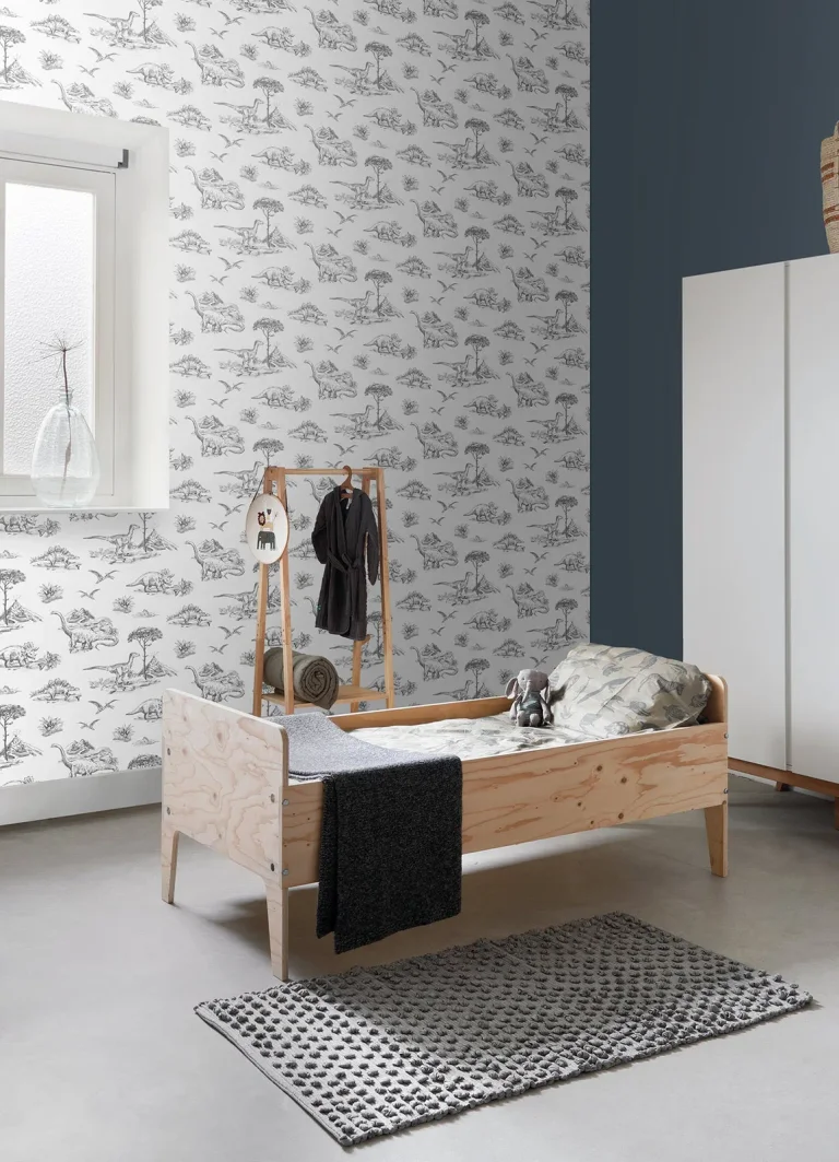 Chesapeake Isolde Dinosaurs Wallpaper - Charcoal — Ảnh 4