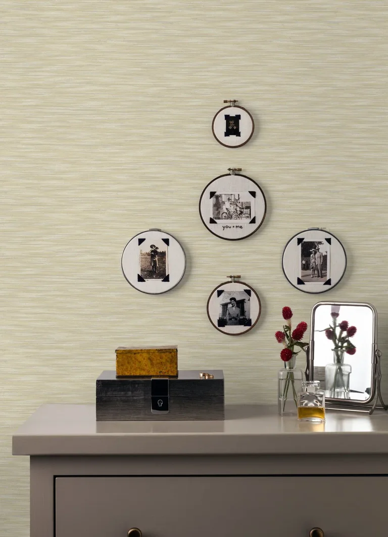 Benson Variegated Stripe Wallpaper - Yellow — Image 3