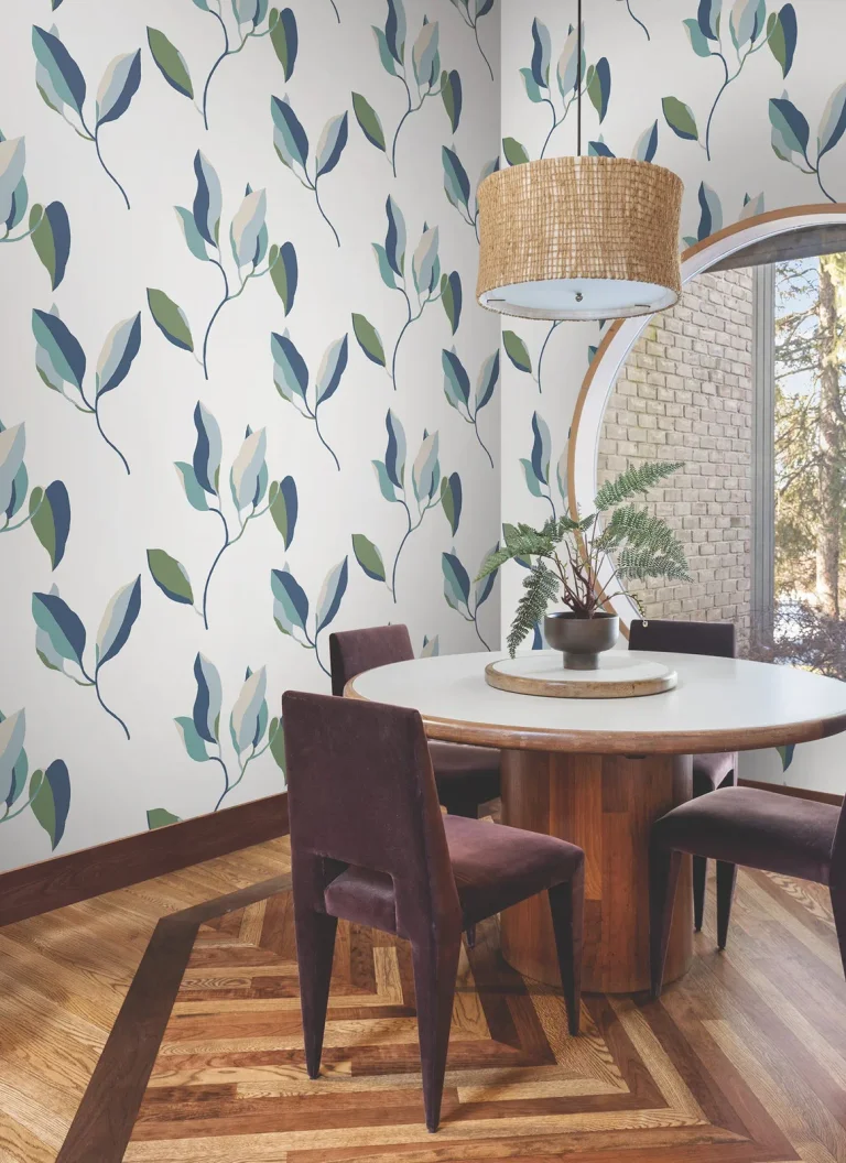 Brushwork Branches Wallpaper - Alpine & Cobalt — Ảnh 5