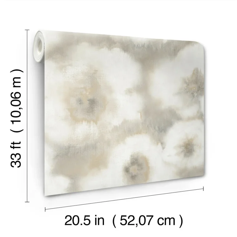 Candice Olson Blended Floral Wallpaper - Neutral — Ảnh 6
