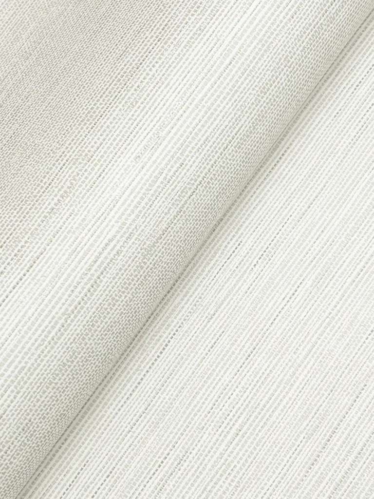 Agave Faux Grasscloth Wallpaper - Neutral on White