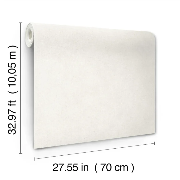 Nuovo Faux Linen Wallpaper - Off-White — Ảnh 2
