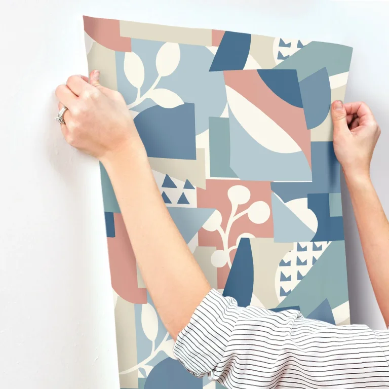 Cut Outs Wallpaper - Blue Multi — Ảnh 2