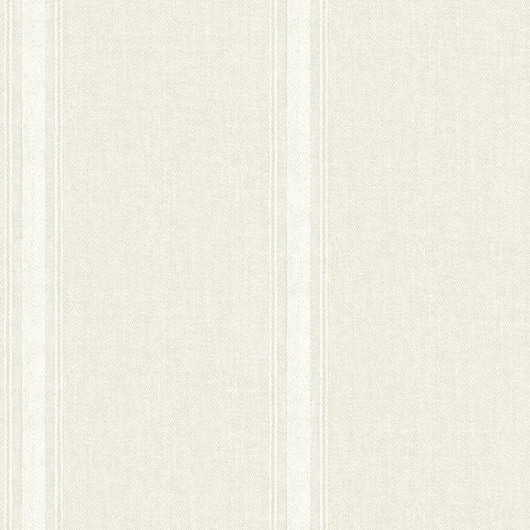 Chesapeake Linette Fabric Stripe Wallpaper - Cream — Ảnh 3