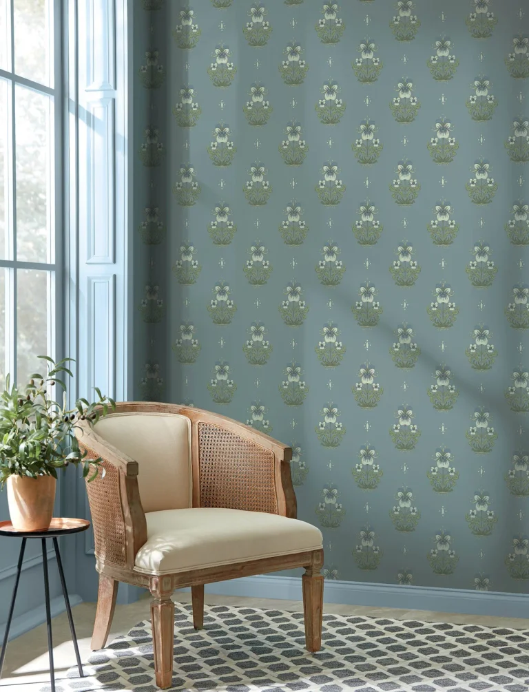 Gullvie Pansies Wallpaper - Light Blue — Ảnh 3