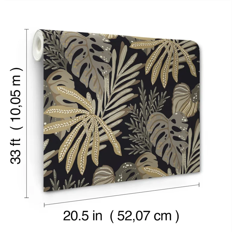 Alocasia Tropical Foliage Wallpaper - Neutral — Ảnh 6