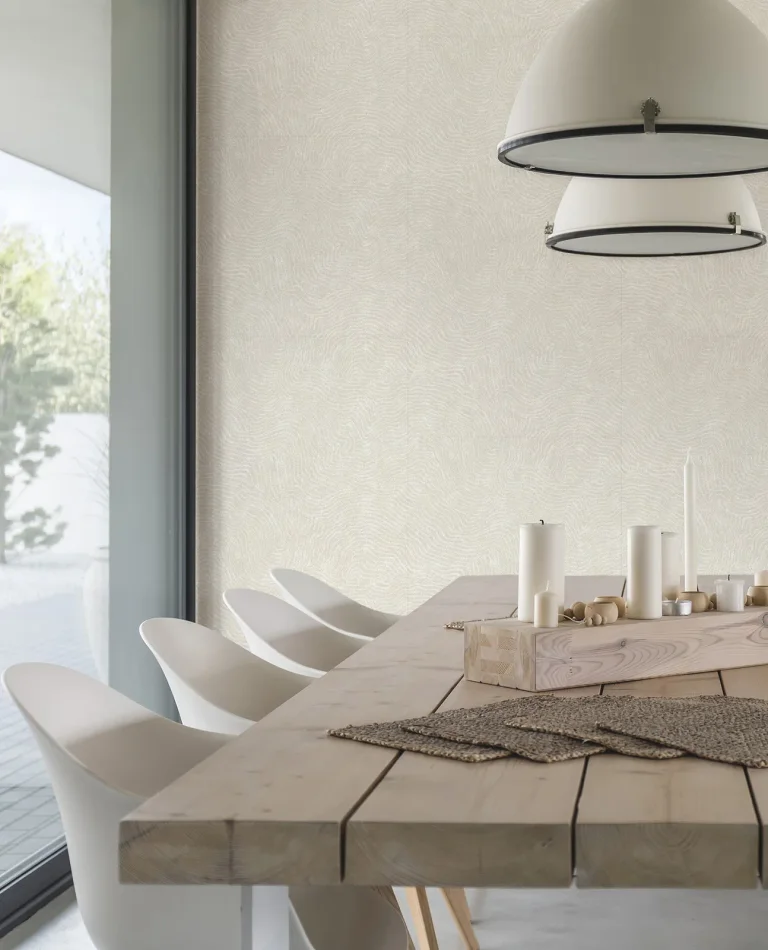 Modern Wood Wallpaper - White — Ảnh 6