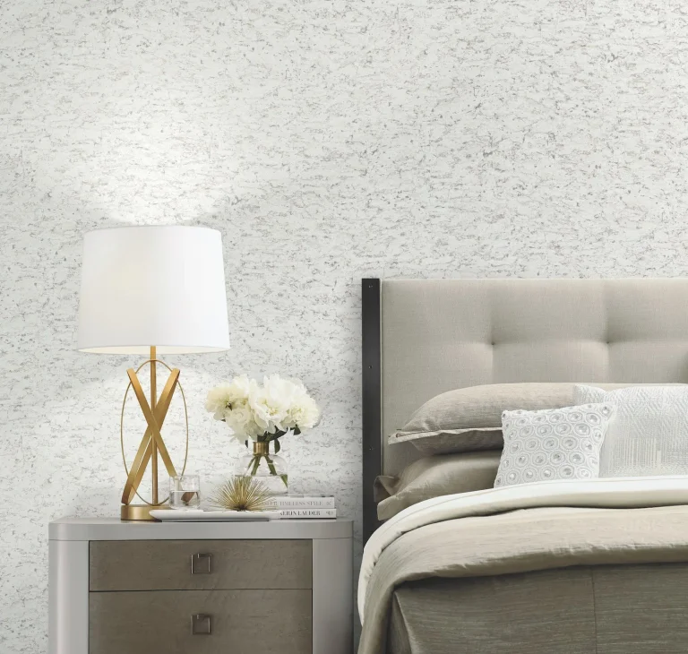 Shimmering Cork Peel and Stick Wallpaper - Cream/Silver — Ảnh 6