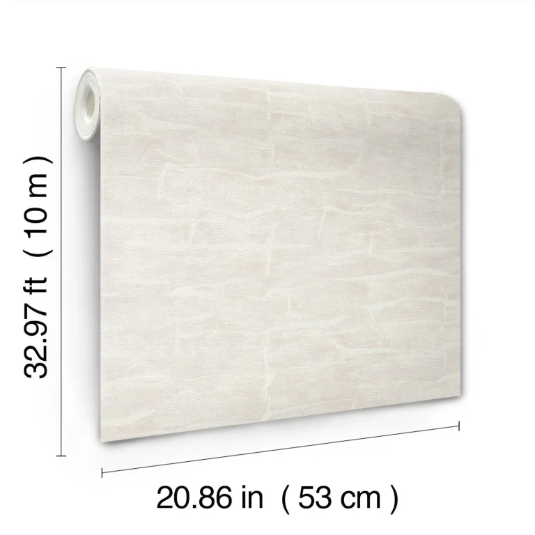Sculpted Burlap Textured Wallpaper - Cream — Ảnh 2