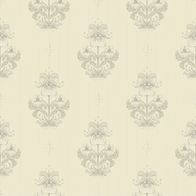 Gullvie Pansies Wallpaper - Cream — Ảnh 5