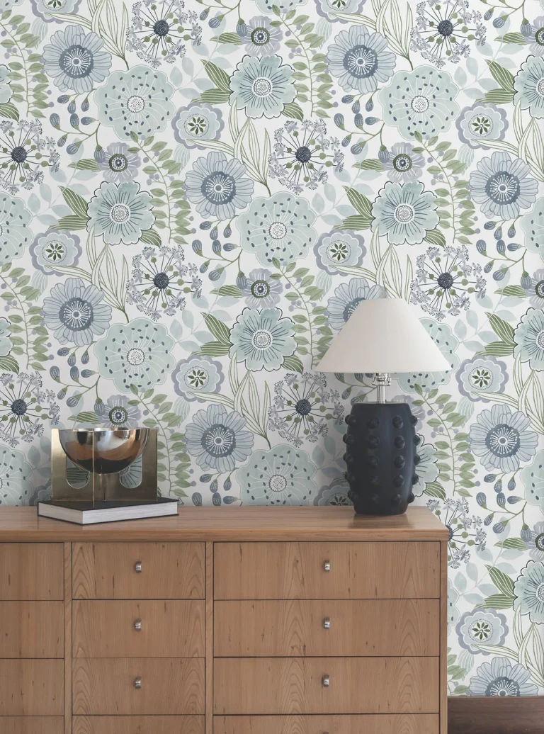 Artistic Bouquet Wallpaper - Alpine & Leaf — Ảnh 3