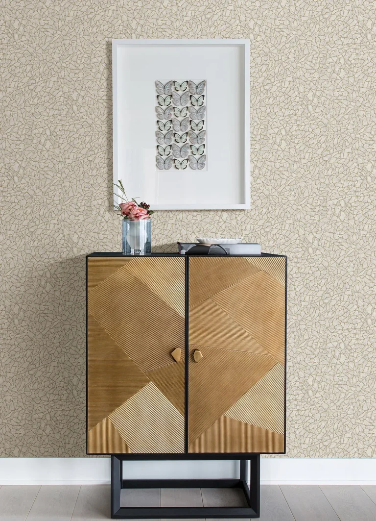 Soma Metallic Crackling Wallpaper - Silver — Ảnh 4