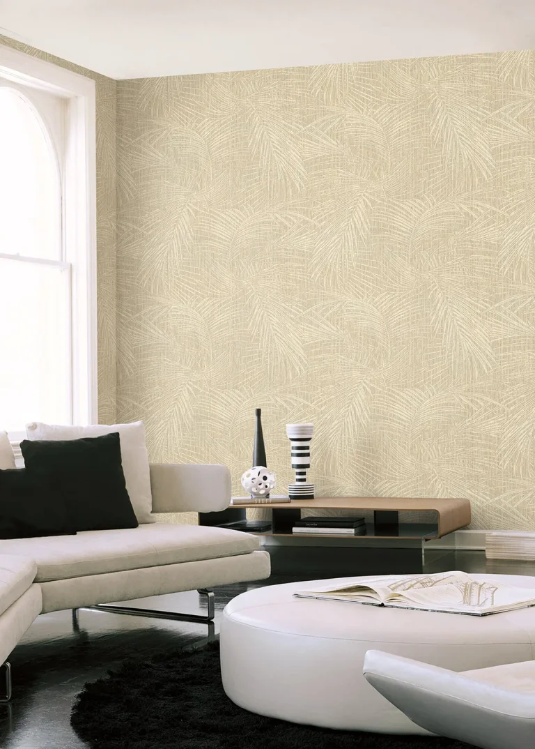 Della Palm Wallpaper - Wheat — Image 4