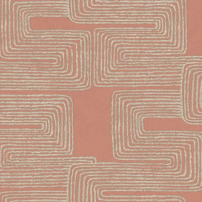 Zulu Thread Wallpaper - Coral/Glint — Ảnh 5