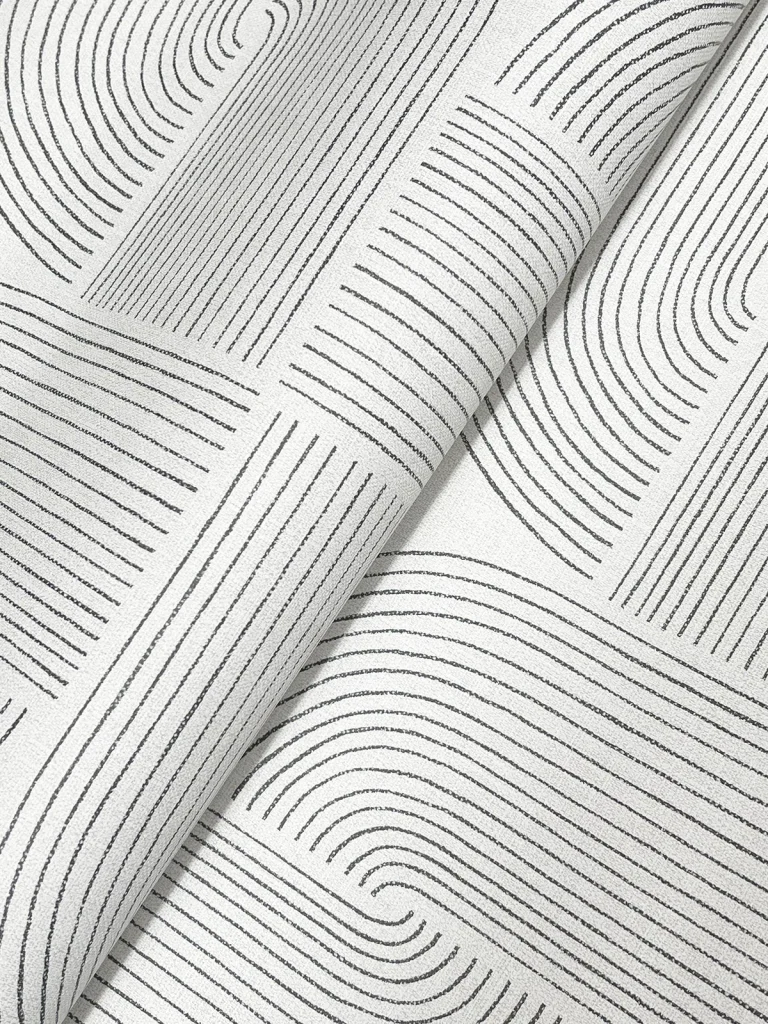 Savoye Spiral Arches Wallpaper - Black — Image 2