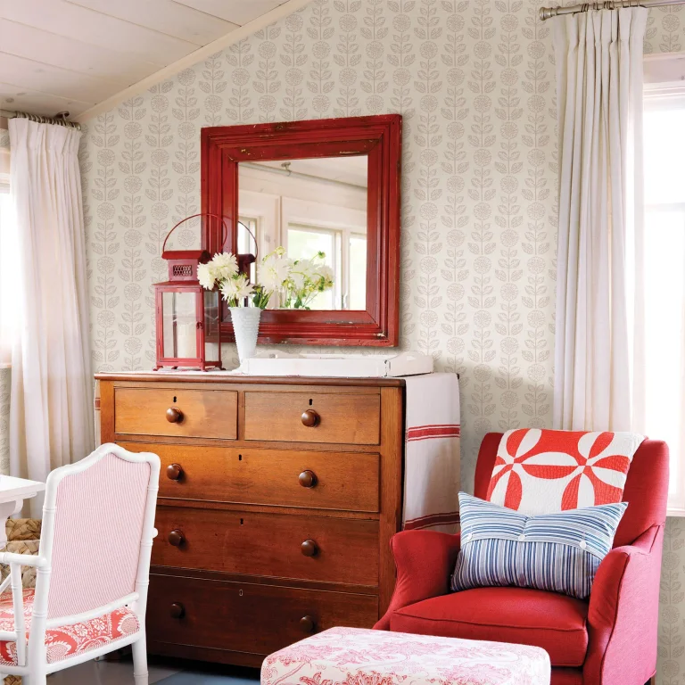 Chesapeake Dolly Wallpaper - Light Grey — Ảnh 2