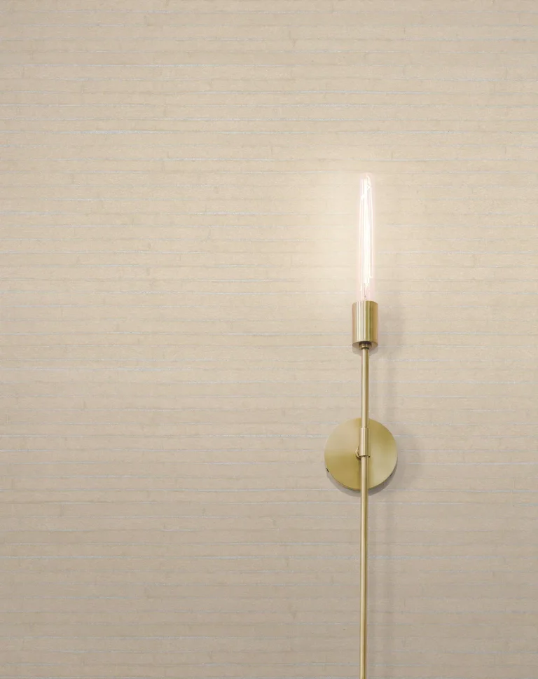 Ronald Redding Handcrafted Shimmering Paper Wallpaper - Sand/Silver — Ảnh 2