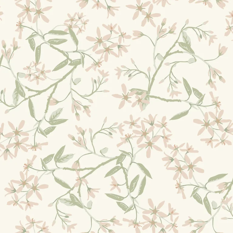 Paradis Bouquet Toss Wallpaper - Blush — Image 5