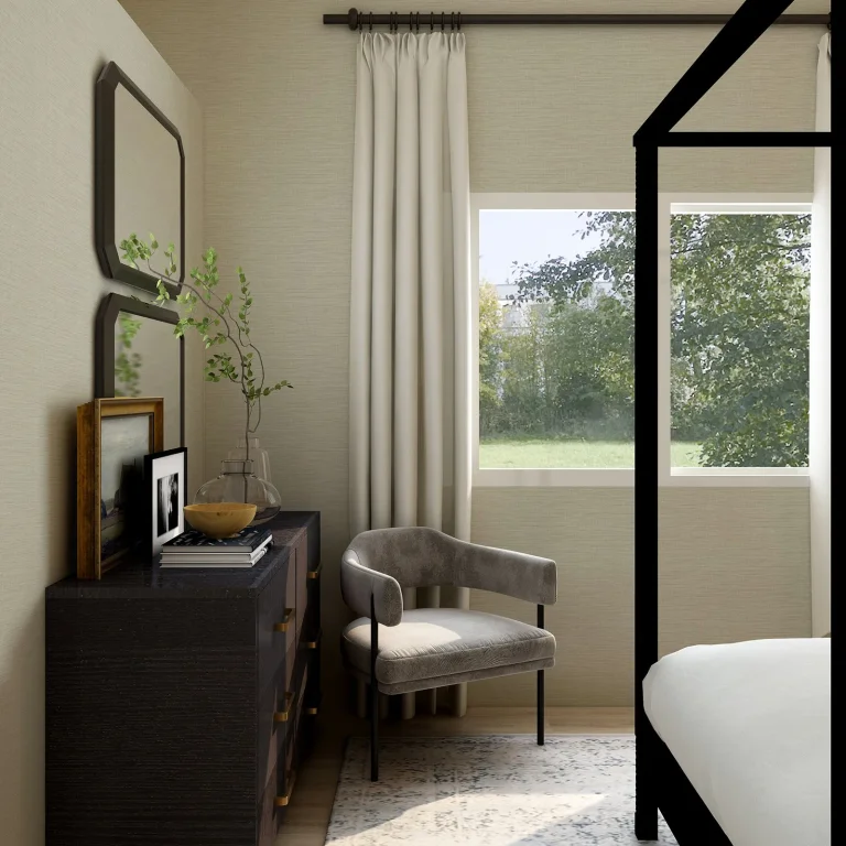 Lela Faux Linen Wallpaper - Silver