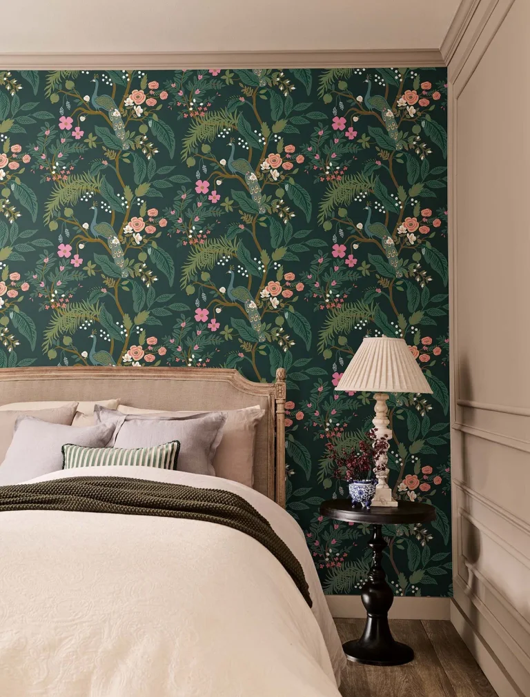 Rifle Paper Co. Peacock Wallpaper - Emerald — Ảnh 5