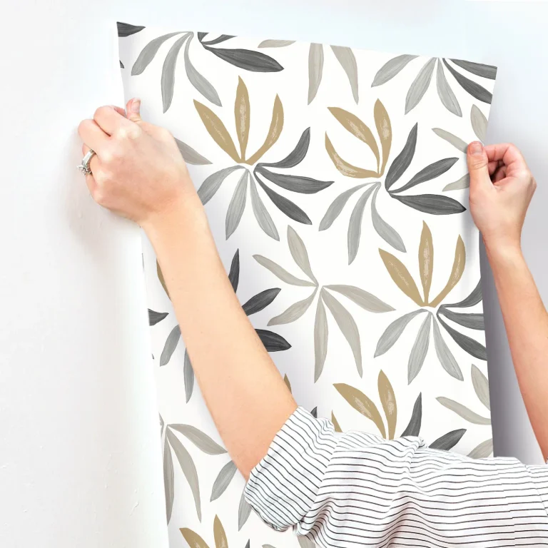 Little Garden Wallpaper - Graphite & Gold — Ảnh 3