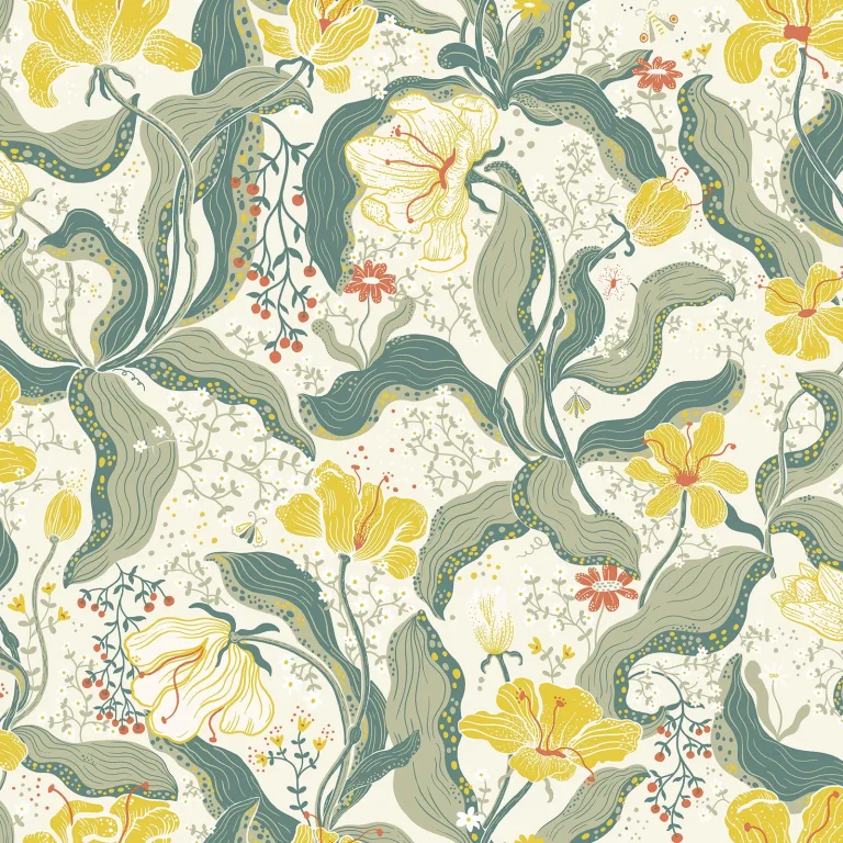 Bodri Tulip Garden Wallpaper - Yellow — Ảnh 3