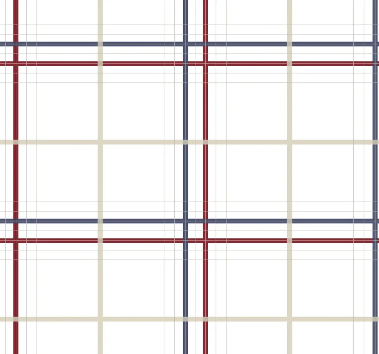 Ronald Redding Lakeside Plaid Tailored Wallpaper - Red — Ảnh 3