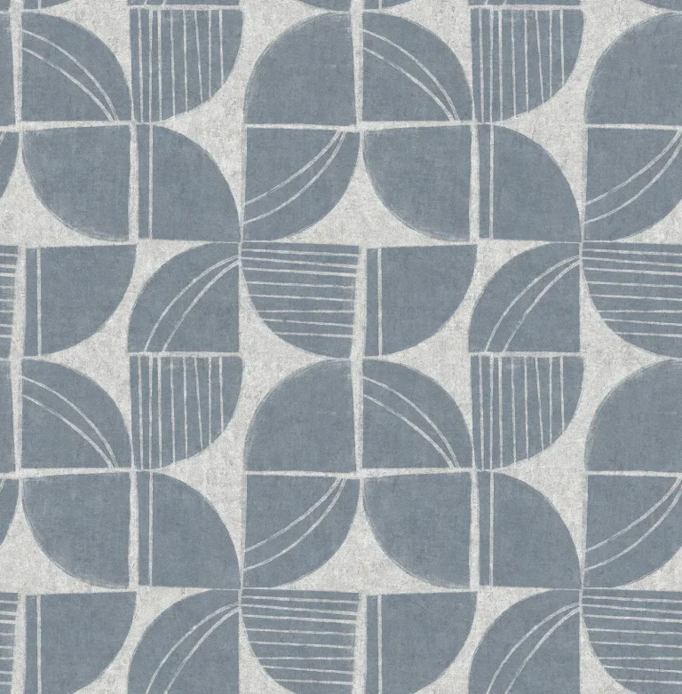 Baxter Semicircle Mosaic Wallpaper - Denim — Ảnh 2
