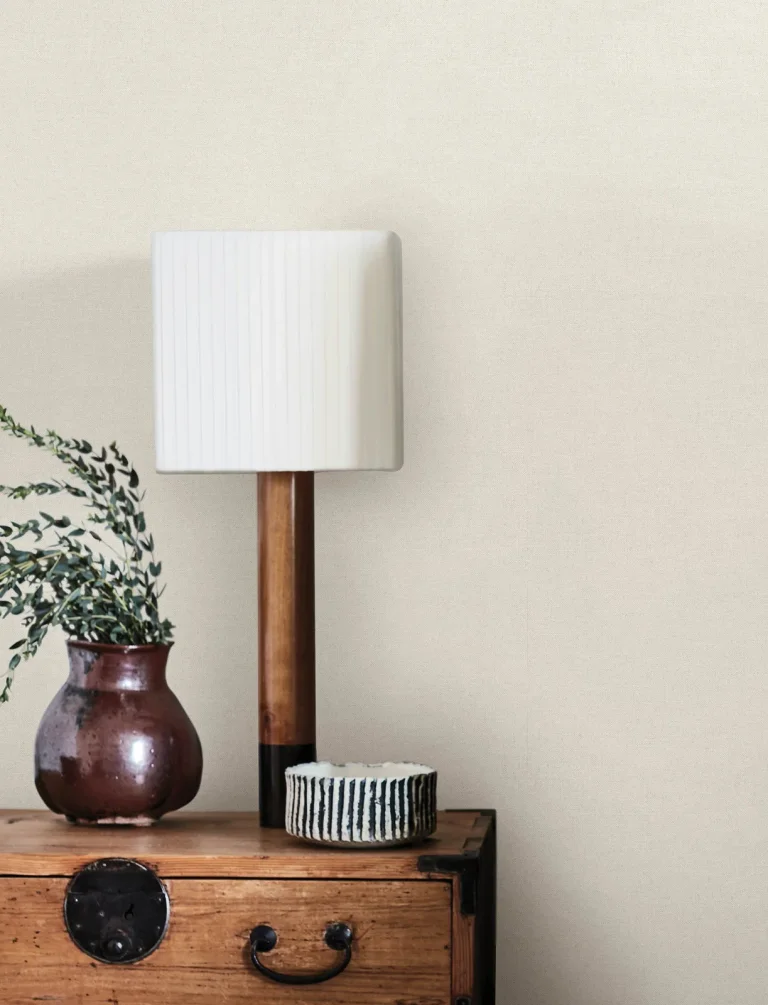 Chesapeake Chambray Fabric Weave Wallpaper - Dove — Ảnh 7