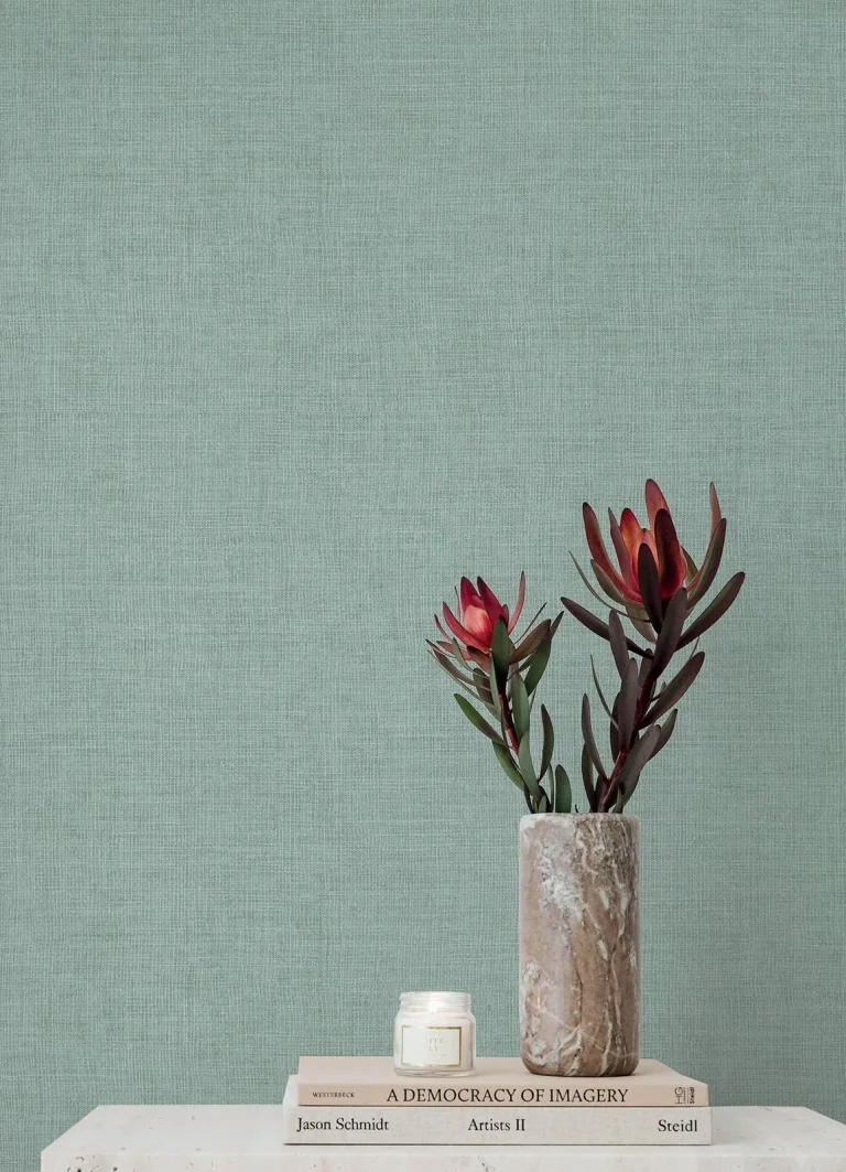 Alba Open Weave Wallpaper - Light Blue — Ảnh 4