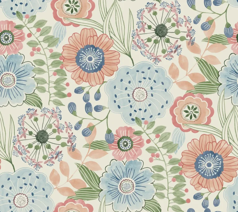 Artistic Bouquet Wallpaper - Multicolor — Ảnh 5
