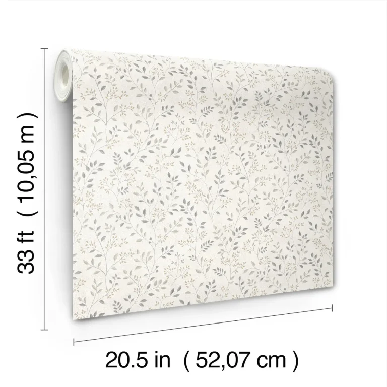 Chesapeake Galena Botanical Trail Wallpaper - Grey — Image 6