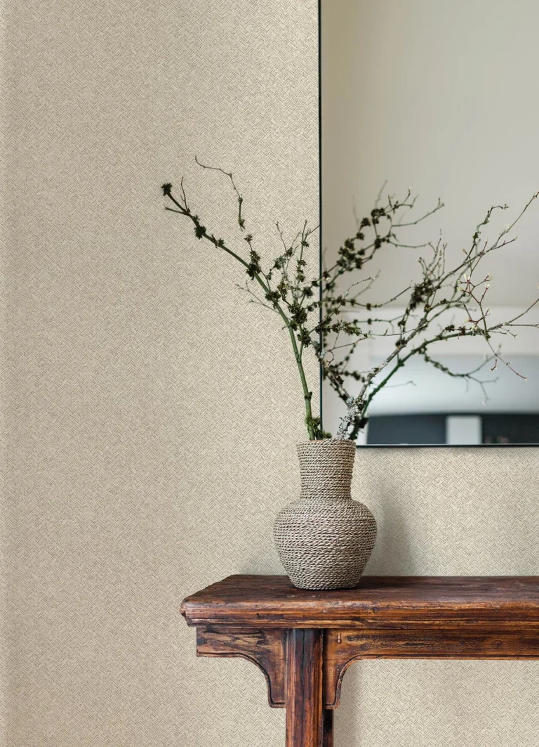 Chesapeake Woven Basket Wallpaper - Wheat — Image 5